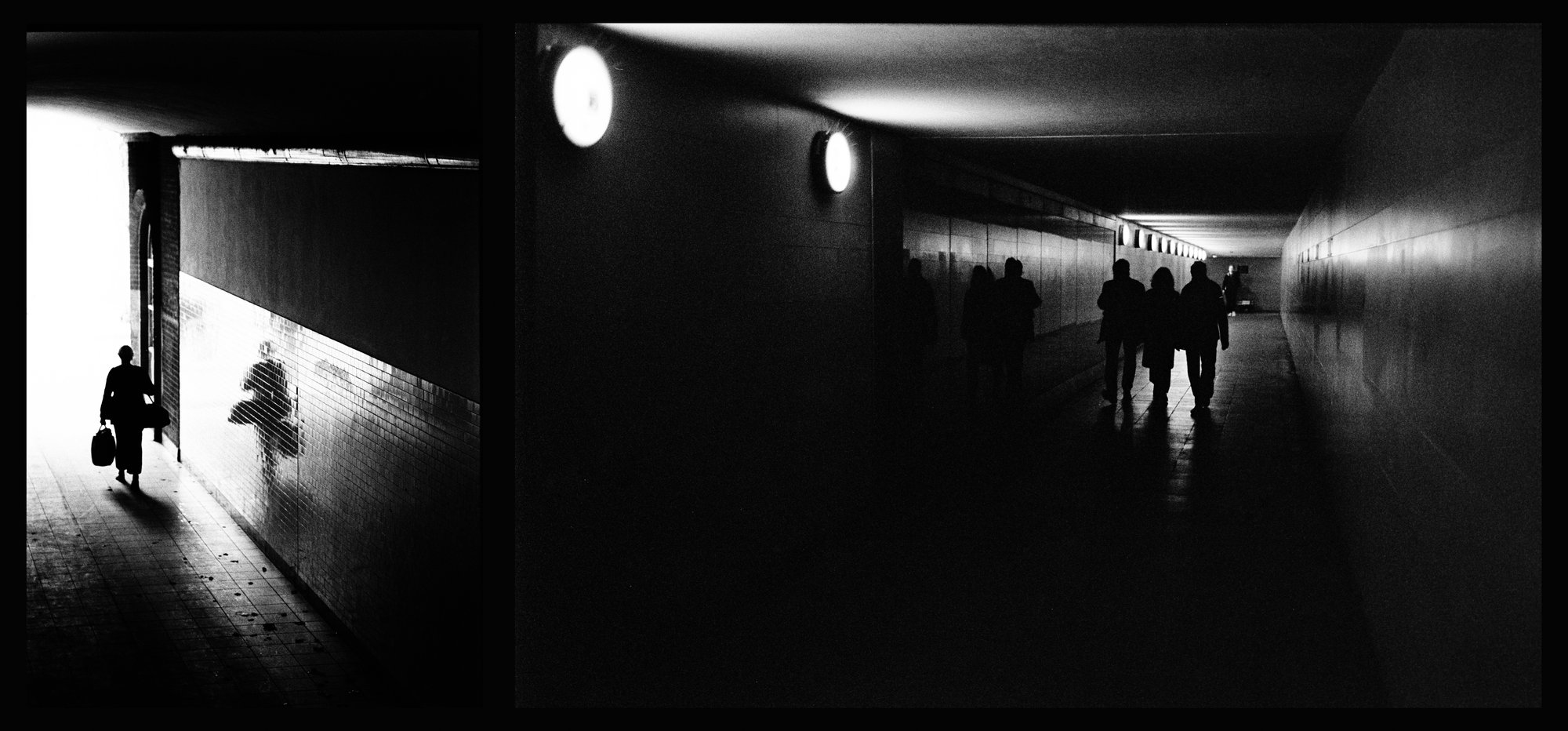 Black and white film photograph from Federico Marcon's Berlin series