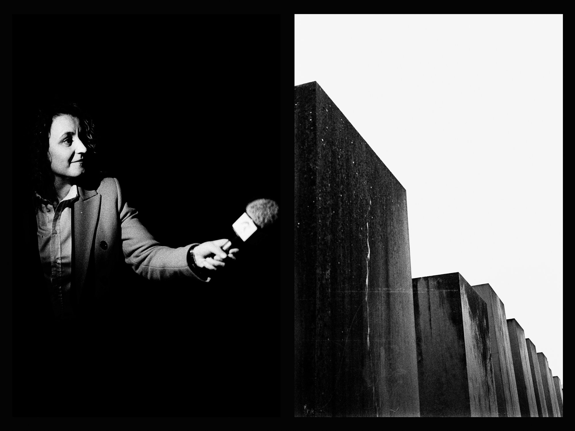 Black and white film photograph from Federico Marcon's Berlin series