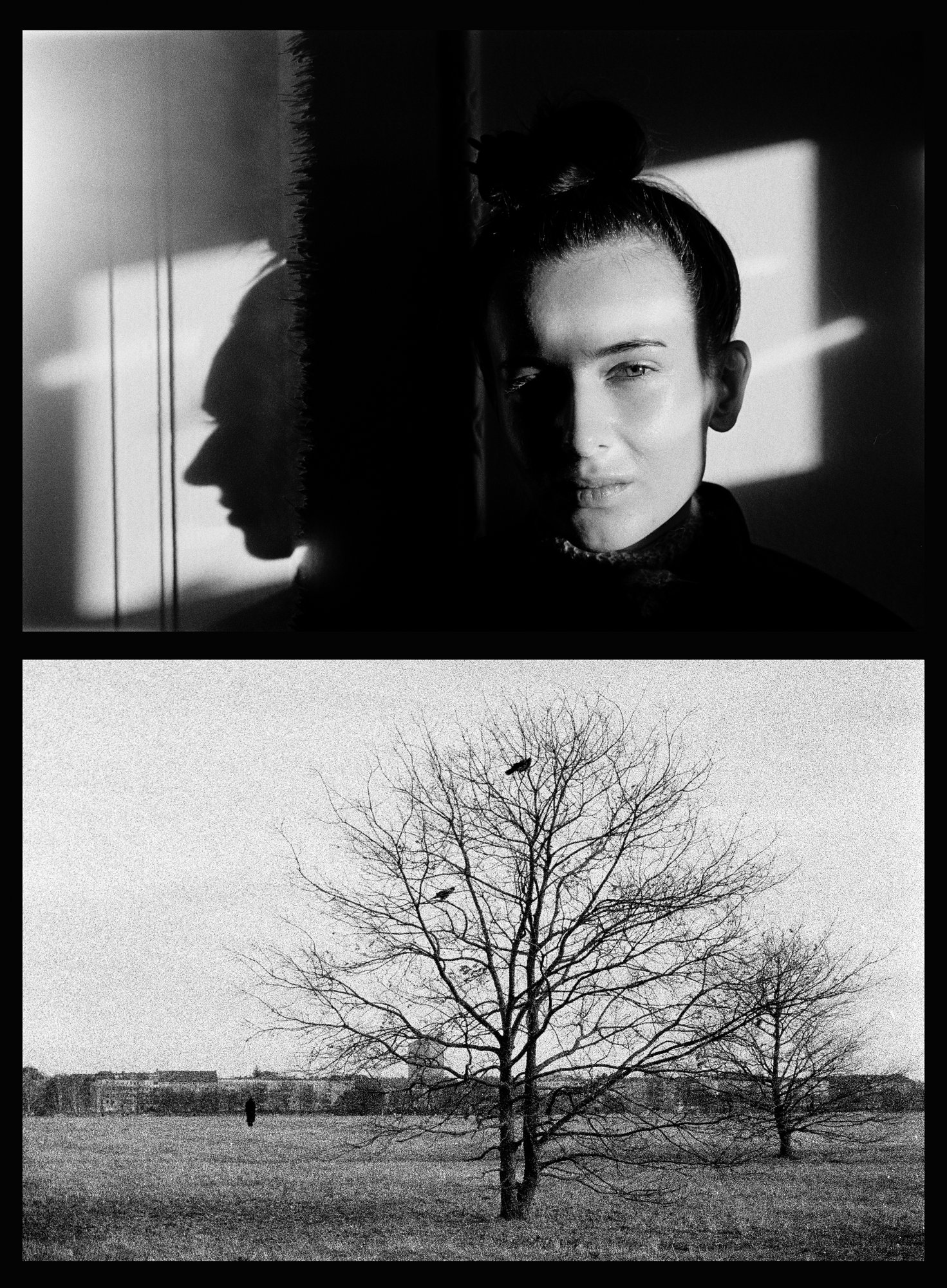 Black and white film photograph from Federico Marcon's Berlin series