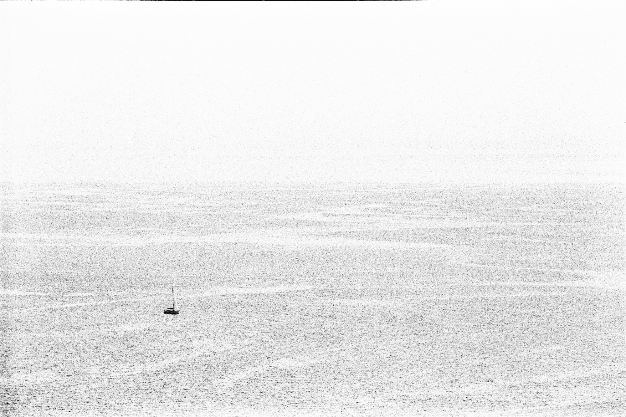 Lago #2 — black and white film photograph from Federico Marcon's Morfologie series