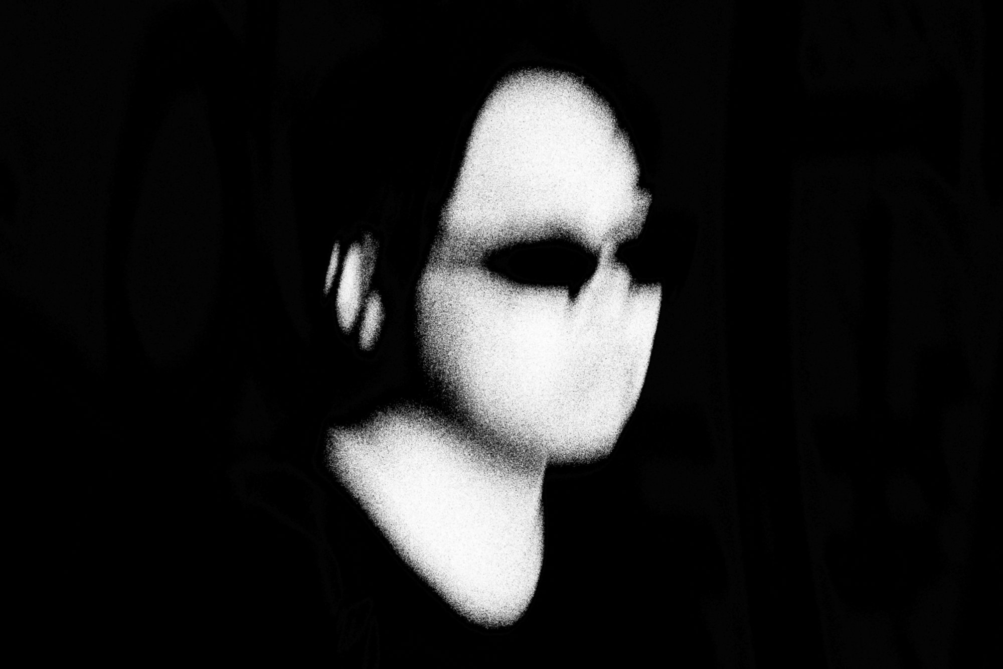 Black and white film portrait photograph by Federico Marcon