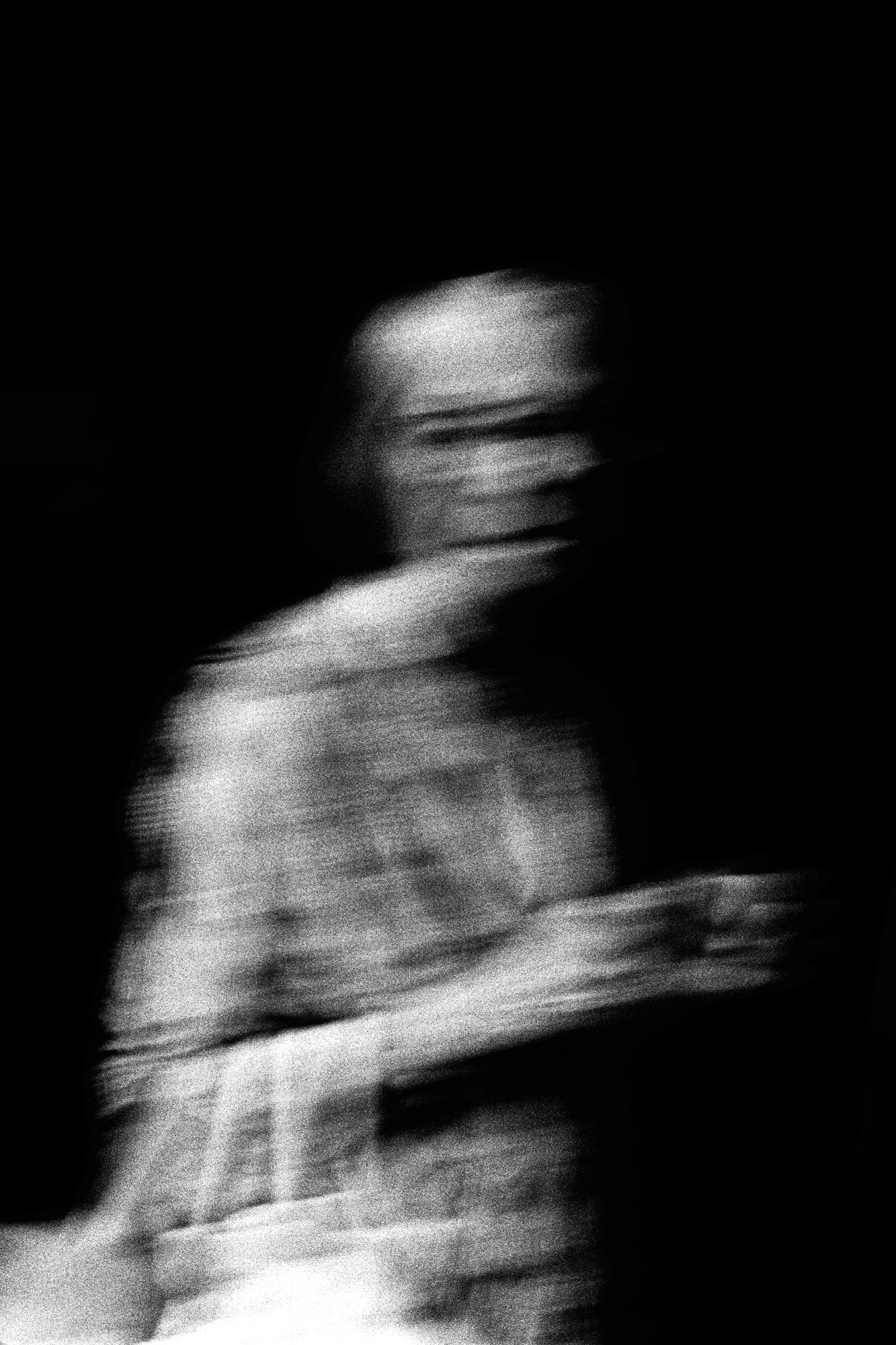 Black and white film portrait photograph by Federico Marcon