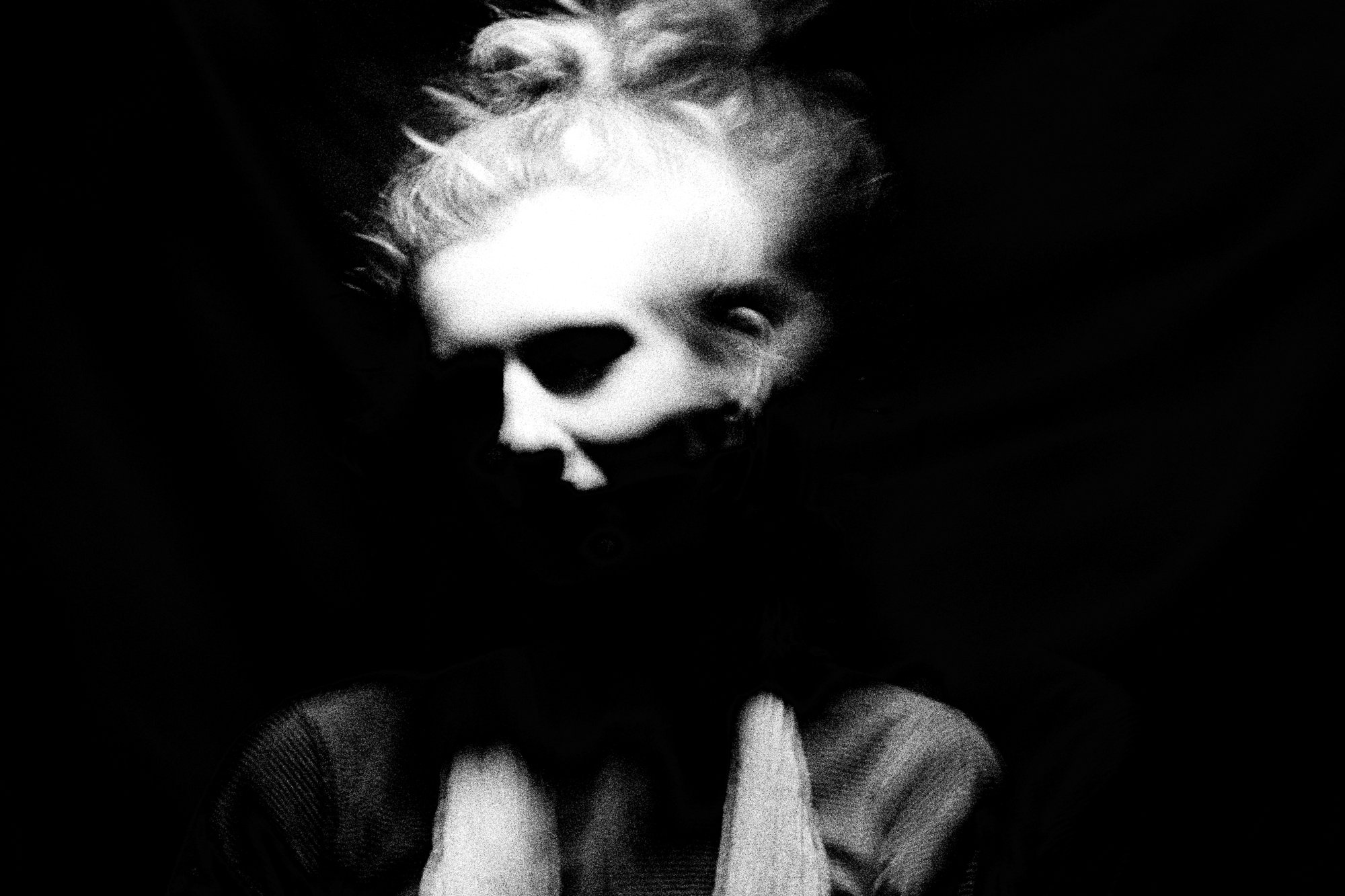 Black and white film portrait photograph by Federico Marcon