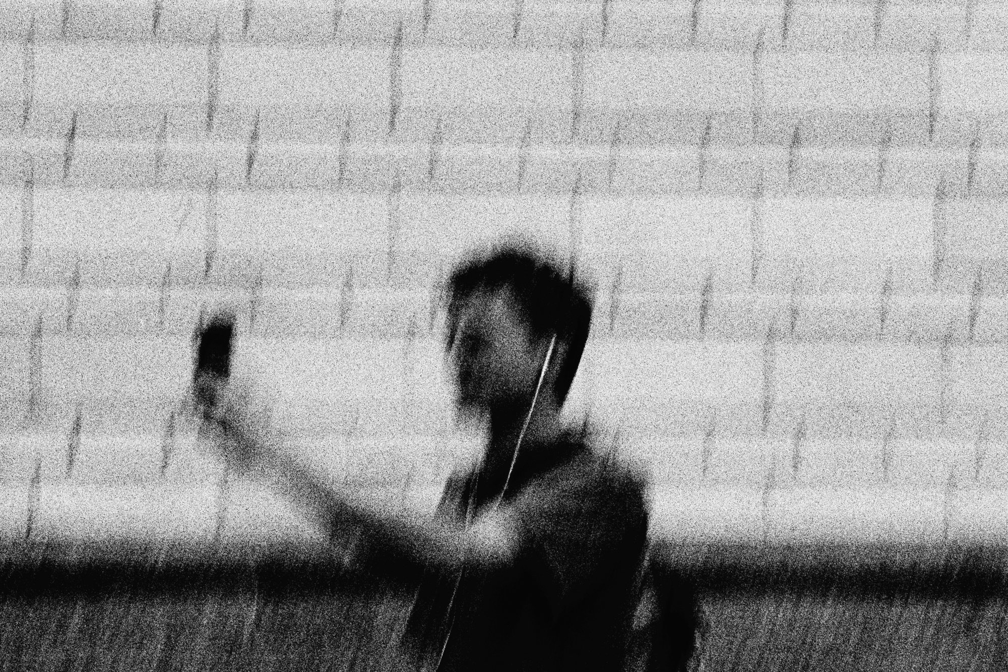 Black and white film portrait photograph by Federico Marcon